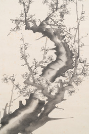 Cao Kun 曹锟 (1862-1938): 'Fleur de prunier', encre sur papier, dat&eacute; 1927
