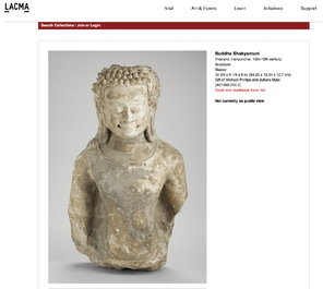 Importante sculpture de Bouddha Shakyamuni en stuc, Tha&iuml;lande, r&eacute;gion de Haripunchai, 13&egrave;me