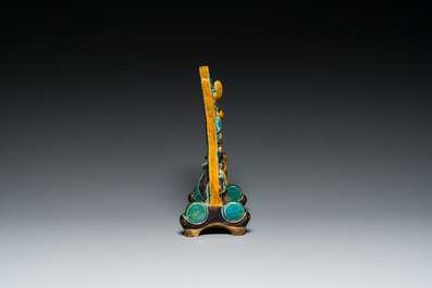 A Chinese fahua 'Eight immortals' table screen, Ming
