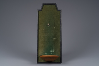 Vierge &agrave; l'Enfant en bois sculpt&eacute; et polychrom&eacute;, Pays-Bas m&eacute;ridionaux, 14/15&egrave;me