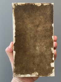 Two rectangular Chinese famille verte plaques, Kangxi