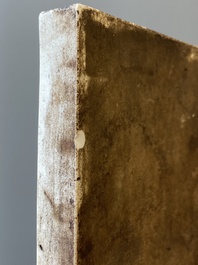 Two rectangular Chinese famille verte plaques, Kangxi