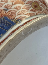 Paire de rafraichissoirs en porcelaine de Chine de style Imari, Qianlong