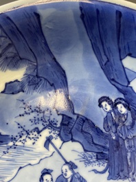 Coupe en porcelaine de Chine en bleu et blanc, marque et &eacute;poque de Kangxi