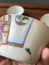 Ensemble de dix bols gigognes en porcelaine de Chine famille rose, marque et &eacute;poque de Daoguang