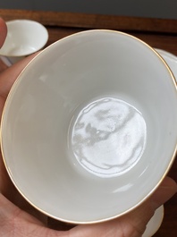 Ensemble de dix bols gigognes en porcelaine de Chine famille rose, marque et &eacute;poque de Daoguang