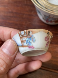 Ensemble de dix bols gigognes en porcelaine de Chine famille rose, marque et &eacute;poque de Daoguang