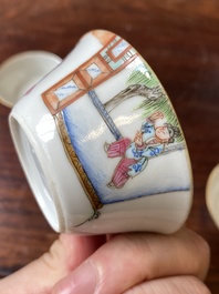 Ensemble de dix bols gigognes en porcelaine de Chine famille rose, marque et &eacute;poque de Daoguang
