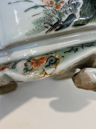 Jardini&egrave;re imp&eacute;riale en porcelaine de Chine famille verte, marque et &eacute;poque de Kangxi
