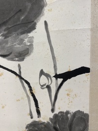 Wang Xuetao 王雪濤 (1903-1982): 'Lotus', encre sur papier