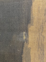 Ecole chinoise: 'Paysage montagneux', encre et couleurs sur soie, Ming