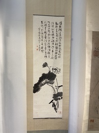 Wang Xuetao 王雪濤 (1903-1982): 'Lotus', encre sur papier