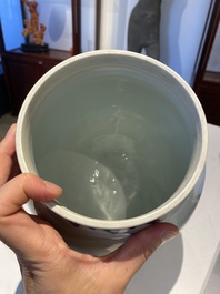 Een Chinese blauw-witte vaas met kylins, Transitie periode