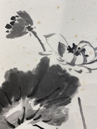 Wang Xuetao 王雪濤 (1903-1982): 'Lotus', encre sur papier