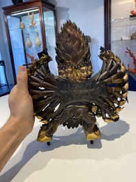 Statuette de Yamantaka en bronze dor&eacute;, Sino-Tibet, probablement 17/18&egrave;me