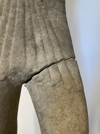 A sandstone torso of a Khmer deity, Pre Angkor period, Phnom Da, Cambodia, ca. 6th C.