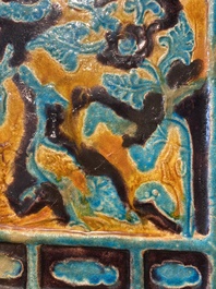 A Chinese fahua 'Eight immortals' table screen, Ming