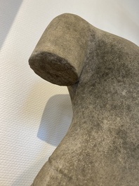 A sandstone torso of a Khmer deity, Pre Angkor period, Phnom Da, Cambodia, ca. 6th C.