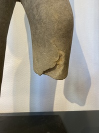 A sandstone torso of a Khmer deity, Pre Angkor period, Phnom Da, Cambodia, ca. 6th C.