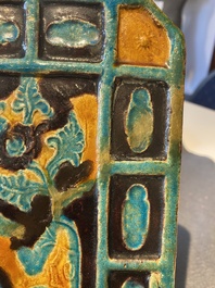 A Chinese fahua 'Eight immortals' table screen, Ming