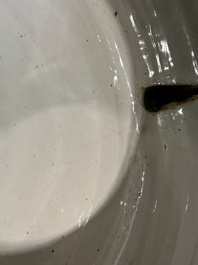 Tr&egrave;s rare pot &agrave; posset en fa&iuml;ence de Delft en bleu et blanc, d&eacute;but du 18&egrave;me