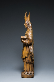 Important saint en ch&ecirc;ne sculpt&eacute;, Flandre, 16&egrave;me