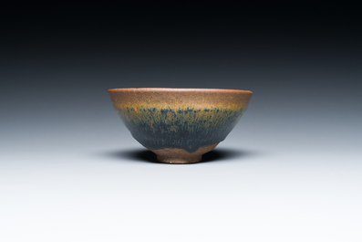 Bol &agrave; th&eacute; en porcelaine de Chine Jian &agrave; d&eacute;cor de fourrure de li&egrave;vre, Song