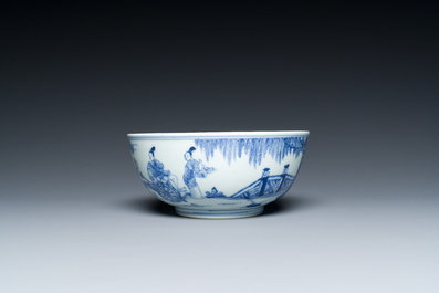 Elf stukken Chinees blauw-wit porselein, Ming tot 19e eeuw