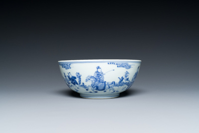 Elf stukken Chinees blauw-wit porselein, Ming tot 19e eeuw