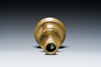 A French bronze candlestick, 2nd half 16th C.