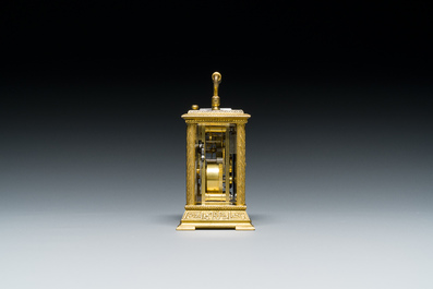 Horloge en bronze dor&eacute;, marque de Heng Da Li 亨达利, Shanghai, Chine, 19/20&egrave;me