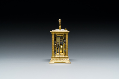 Horloge en bronze dor&eacute;, marque de Heng Da Li 亨达利, Shanghai, Chine, 19/20&egrave;me