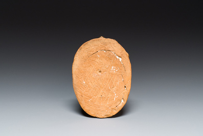T&ecirc;te de faune en terre cuite, sign&eacute; Clodion, 19th C.