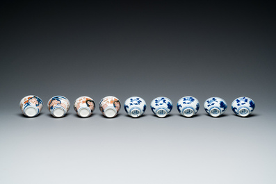 Een diverse collectie Japans Imari en Arita porselein, Edo/Meiji, 18/19e eeuw