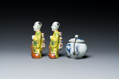 Une collection vari&eacute;e en porcelaine de Chine, Kangxi et post&eacute;rieur