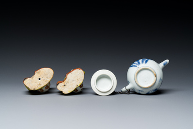 Une collection vari&eacute;e en porcelaine de Chine, Kangxi et post&eacute;rieur
