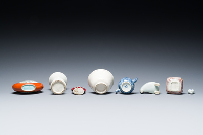 Een diverse collectie Chinees porselein, 18/20e eeuw