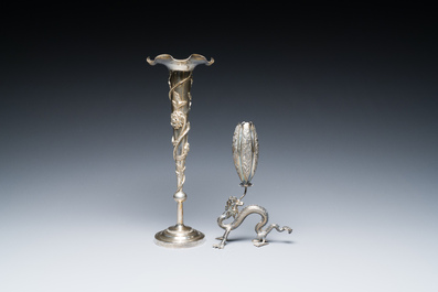 Six Chinese silver wares, 19th C.