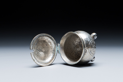 Six Chinese silver wares, 19th C.