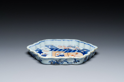 Plateau en porcelaine de Chine de style Imari, Kangxi/Yongzheng