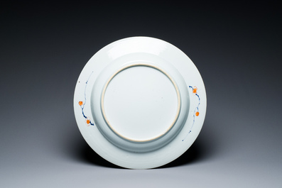 A Chinese Imari-style dish, Kangxi