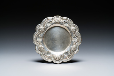 Six Chinese silver wares, 19th C.