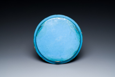 A fine Chinese Canton enamel dish, Qianlong/Jiaqing