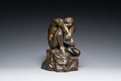 Alfredo Pina (1883-1966): 'De verslagene', brons