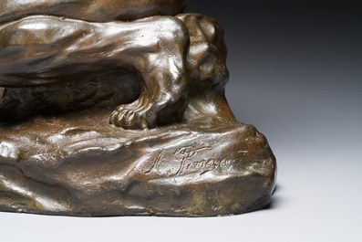 Alfredo Pina (1883-1966): 'De verslagene', brons
