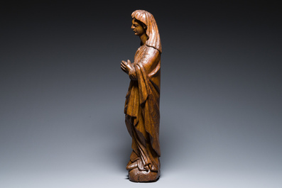 Marie Madeleine d'une Crucifixion en ch&ecirc;ne sculpt&eacute;, Flandre, 16&egrave;me