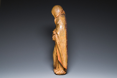 Een Vlaamse notelaren sculptuur van Maria, 16e eeuw