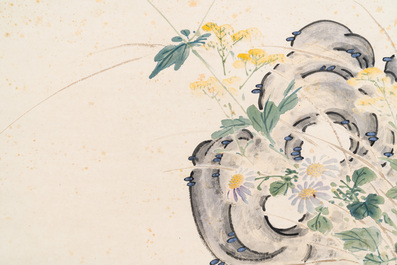 Chen Shuren 陳树人 (1884-1948): 'Quail', ink and colour on paper