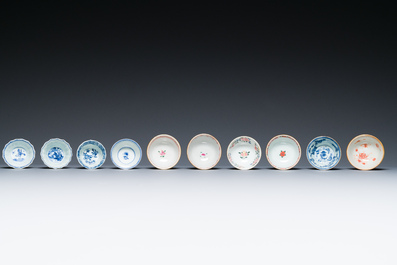 A very extensive collection of Chinese cups and saucers, Kangxi and later