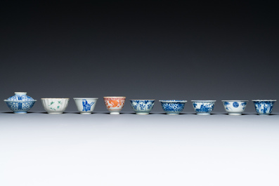 A very extensive collection of Chinese cups and saucers, Kangxi and later